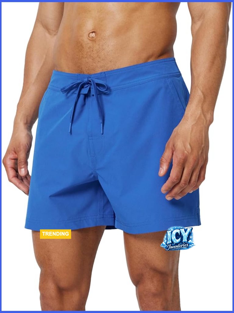 Men's Relaxed Fit Board Shorts Quick-Dry Swim Trunks